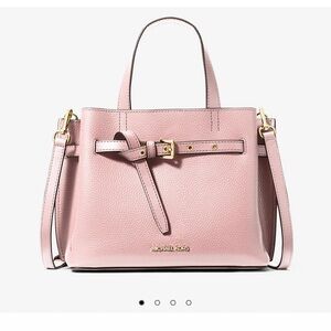MK Emilia Leather Satchel POWDER BLUSH